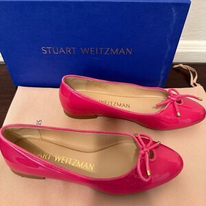 Stuart Weitzman gabby ballet flats almond toe size 6, new